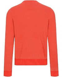 roter Pullover mit einem Rundhalsausschnitt von COMMANDER