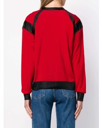 roter Pullover mit einem Rundhalsausschnitt von Sonia Rykiel