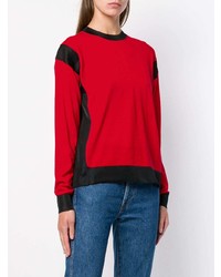 roter Pullover mit einem Rundhalsausschnitt von Sonia Rykiel