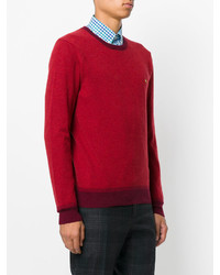 roter Pullover mit einem Rundhalsausschnitt von Etro