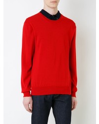 roter Pullover mit einem Rundhalsausschnitt von Kent & Curwen