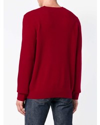 roter Pullover mit einem Rundhalsausschnitt von A.P.C.