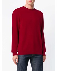 roter Pullover mit einem Rundhalsausschnitt von A.P.C.