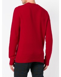 roter Pullover mit einem Rundhalsausschnitt von Department 5