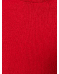 roter Pullover mit einem Rundhalsausschnitt von Malo