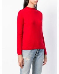 roter Pullover mit einem Rundhalsausschnitt von Liu Jo