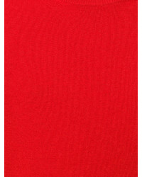 roter Pullover mit einem Rundhalsausschnitt von Zanone