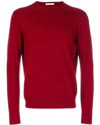 roter Pullover mit einem Rundhalsausschnitt von Cruciani