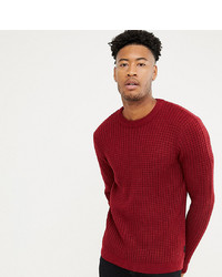 roter Pullover mit einem Rundhalsausschnitt von D-struct
