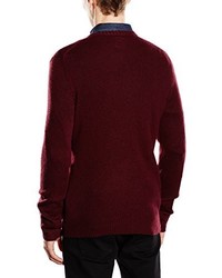 roter Pullover mit einem Rundhalsausschnitt von Dickies