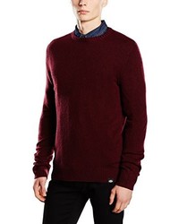 roter Pullover mit einem Rundhalsausschnitt von Dickies