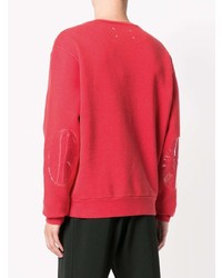 roter Pullover mit einem Rundhalsausschnitt von Maison Margiela