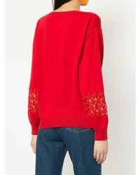 roter Pullover mit einem Rundhalsausschnitt von GUILD PRIME