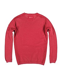 roter Pullover mit einem Rundhalsausschnitt von ENGBERS
