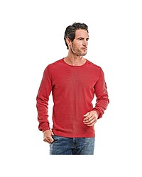 roter Pullover mit einem Rundhalsausschnitt von ENGBERS