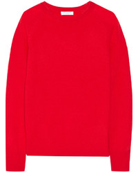roter Pullover mit einem Rundhalsausschnitt von Equipment