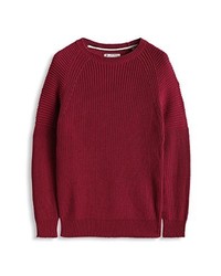 roter Pullover mit einem Rundhalsausschnitt von Esprit