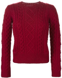 roter Pullover mit einem Rundhalsausschnitt von Etoile Isabel Marant
