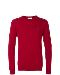 roter Pullover mit einem Rundhalsausschnitt von Etro