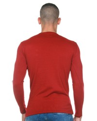 roter Pullover mit einem Rundhalsausschnitt von EX-PENT