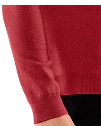 roter Pullover mit einem Rundhalsausschnitt von Falke