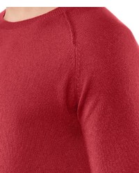 roter Pullover mit einem Rundhalsausschnitt von Falke