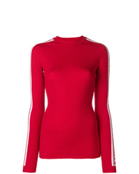 roter Pullover mit einem Rundhalsausschnitt von Fiorucci