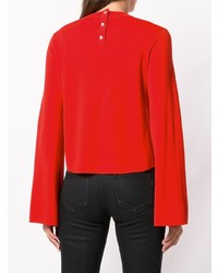 roter Pullover mit einem Rundhalsausschnitt von McQ Alexander McQueen