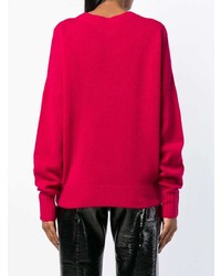 roter Pullover mit einem Rundhalsausschnitt von Isabel Marant