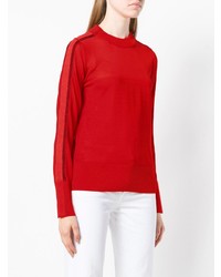 roter Pullover mit einem Rundhalsausschnitt von Sportmax