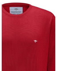 roter Pullover mit einem Rundhalsausschnitt von Fynch Hatton