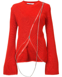 roter Pullover mit einem Rundhalsausschnitt von Givenchy
