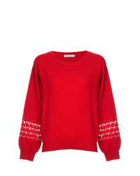 roter Pullover mit einem Rundhalsausschnitt von GUILD PRIME