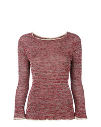 roter Pullover mit einem Rundhalsausschnitt von Isabel Marant Etoile