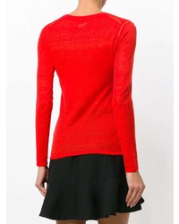 roter Pullover mit einem Rundhalsausschnitt von Isabel Marant Etoile