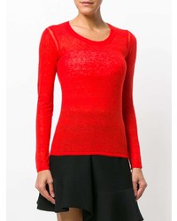 roter Pullover mit einem Rundhalsausschnitt von Isabel Marant Etoile