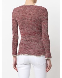 roter Pullover mit einem Rundhalsausschnitt von Isabel Marant Etoile