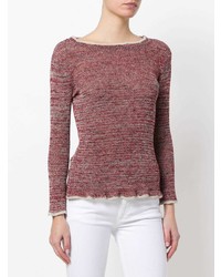 roter Pullover mit einem Rundhalsausschnitt von Isabel Marant Etoile