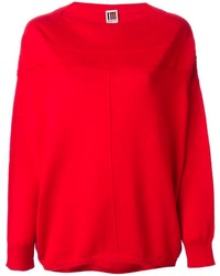 roter Pullover mit einem Rundhalsausschnitt von Isola