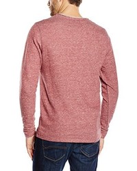 roter Pullover mit einem Rundhalsausschnitt von Jack & Jones