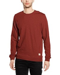 roter Pullover mit einem Rundhalsausschnitt von JACK & JONES VINTAGE