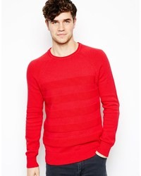 roter Pullover mit einem Rundhalsausschnitt von Jack Wills