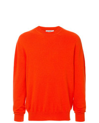 roter Pullover mit einem Rundhalsausschnitt von Jil Sander