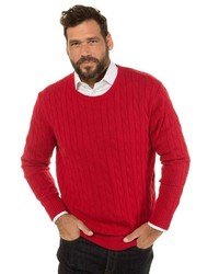 roter Pullover mit einem Rundhalsausschnitt von JP1880