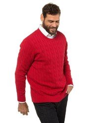 roter Pullover mit einem Rundhalsausschnitt von JP1880