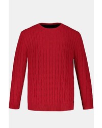 roter Pullover mit einem Rundhalsausschnitt von JP1880