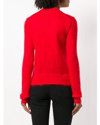 roter Pullover mit einem Rundhalsausschnitt von Alyx