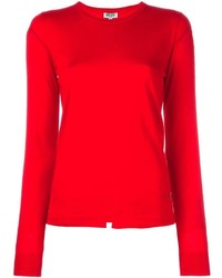 roter Pullover mit einem Rundhalsausschnitt von Kenzo