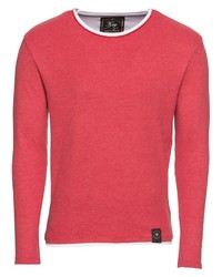 roter Pullover mit einem Rundhalsausschnitt von Key Largo