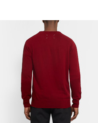 roter Pullover mit einem Rundhalsausschnitt von Maison Margiela